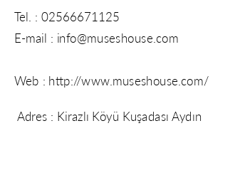 The Muses House Boutique Hotel iletiim bilgileri
